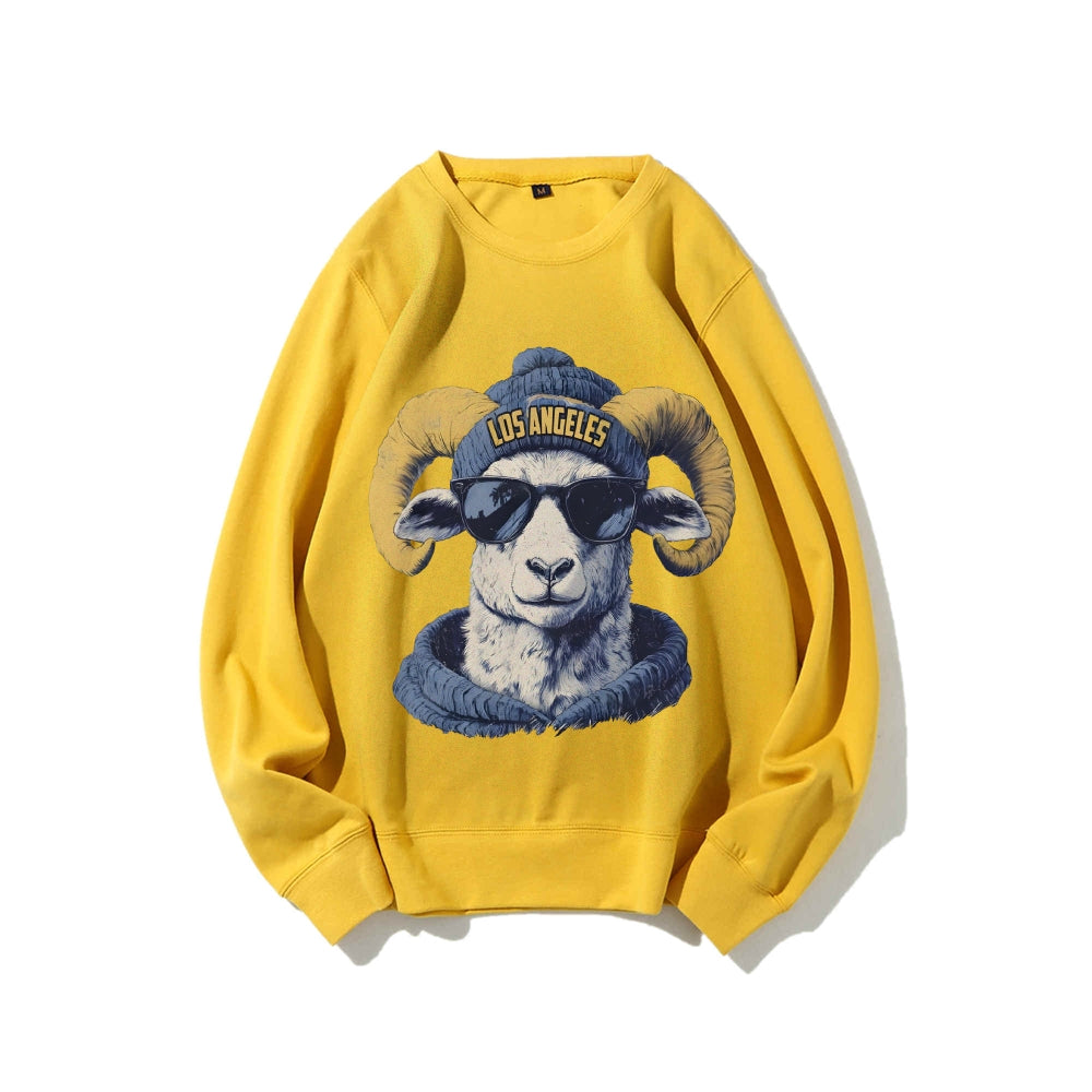 Casual Crewneck Sweatshirt LOS ANGELES