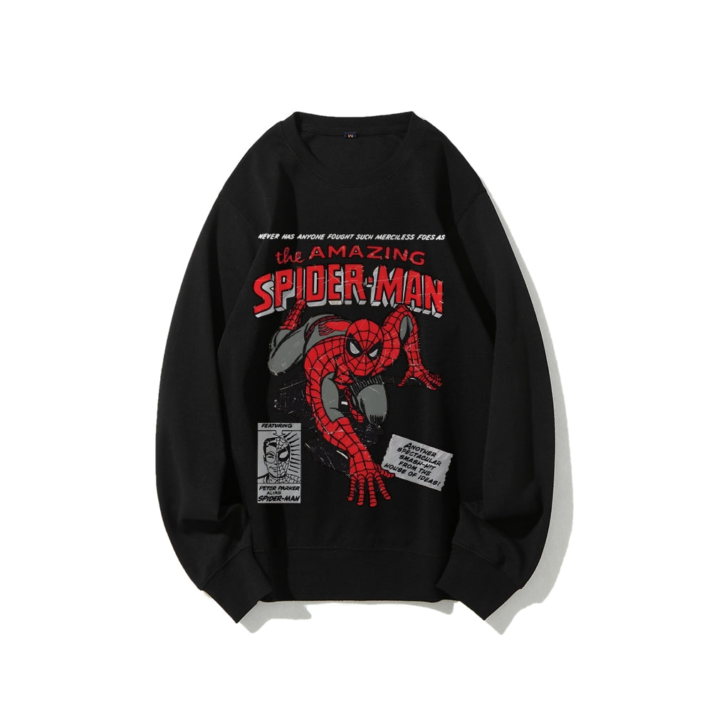 Casual Crewneck Sweatshirt Spider-Man