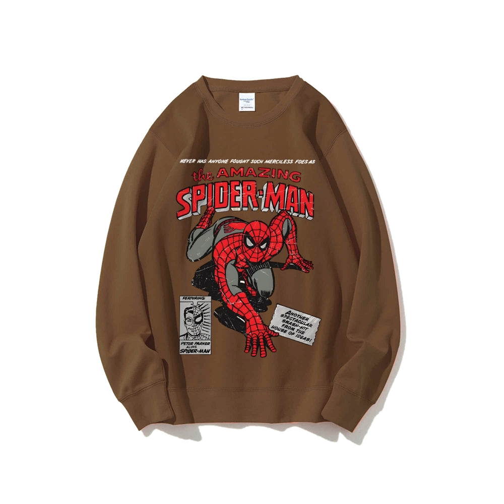Casual Crewneck Sweatshirt Spider-Man