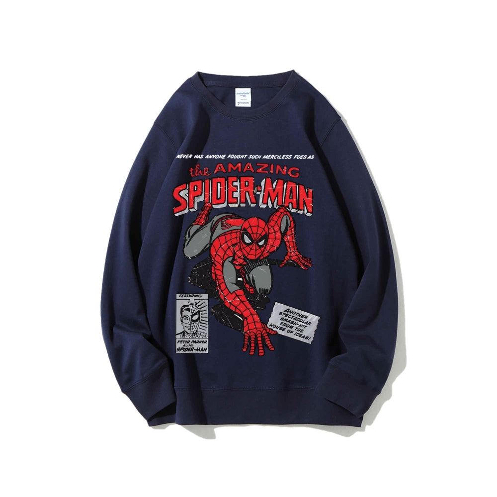 Casual Crewneck Sweatshirt Spider-Man