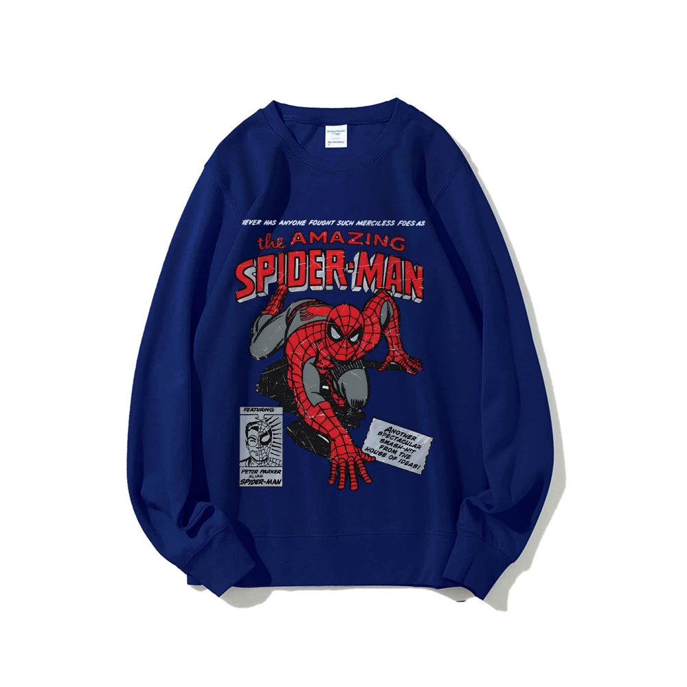 Casual Crewneck Sweatshirt Spider-Man