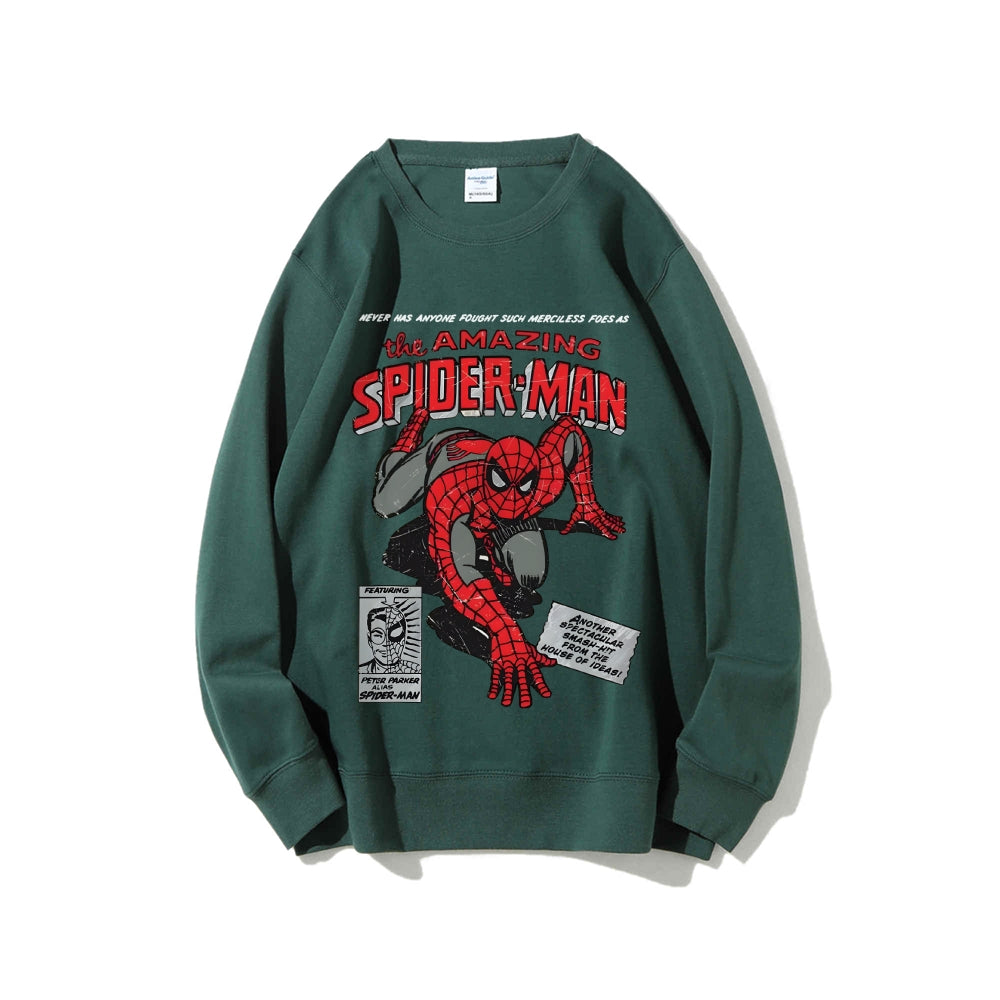 Casual Crewneck Sweatshirt Spider-Man