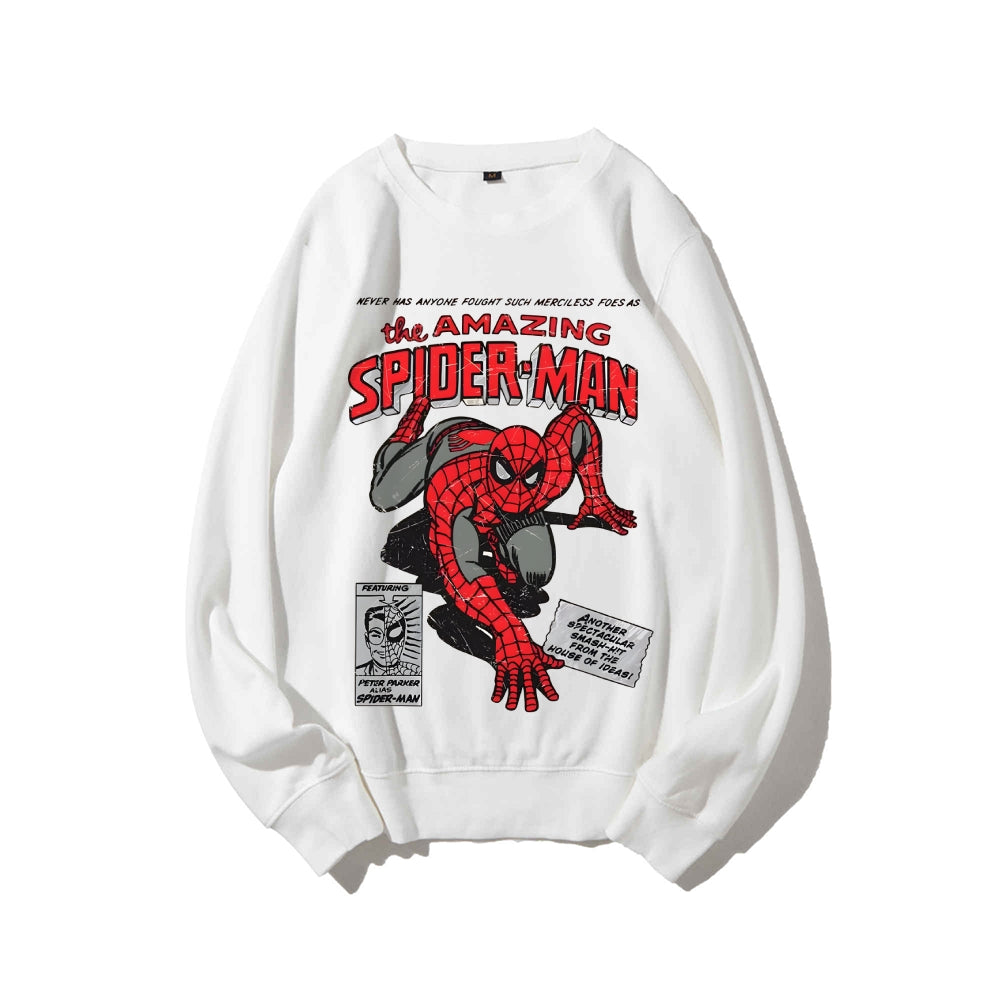 Casual Crewneck Sweatshirt Spider-Man