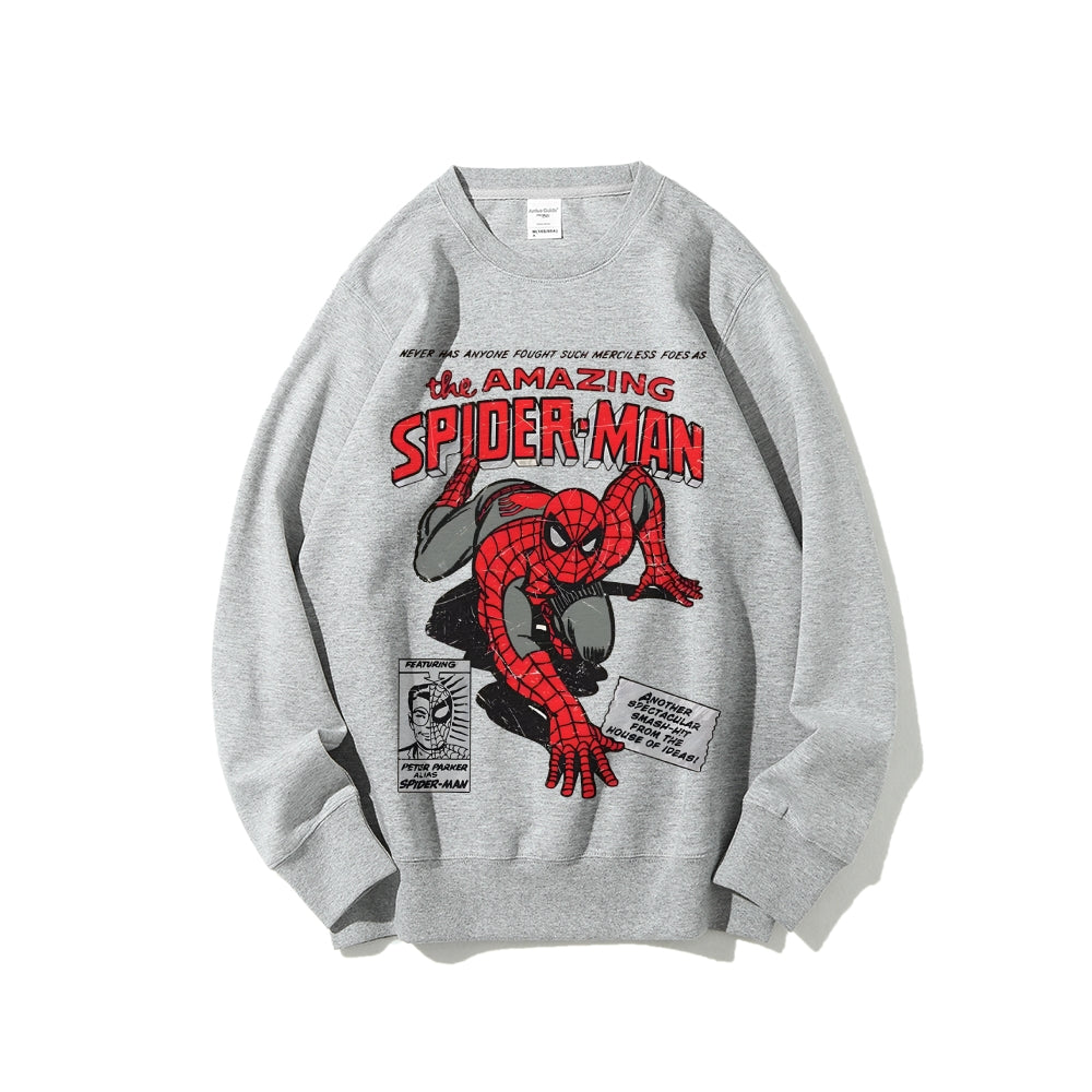 Casual Crewneck Sweatshirt Spider-Man