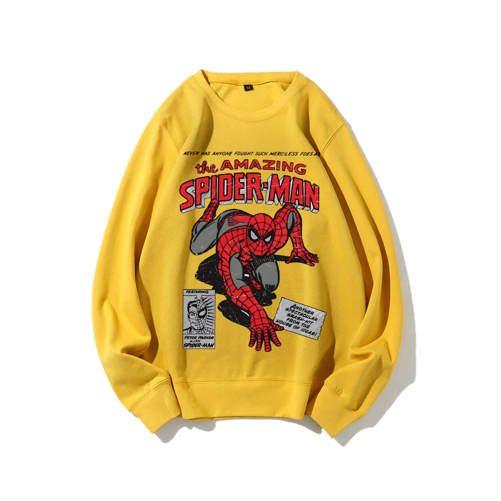 Casual Crewneck Sweatshirt Spider-Man