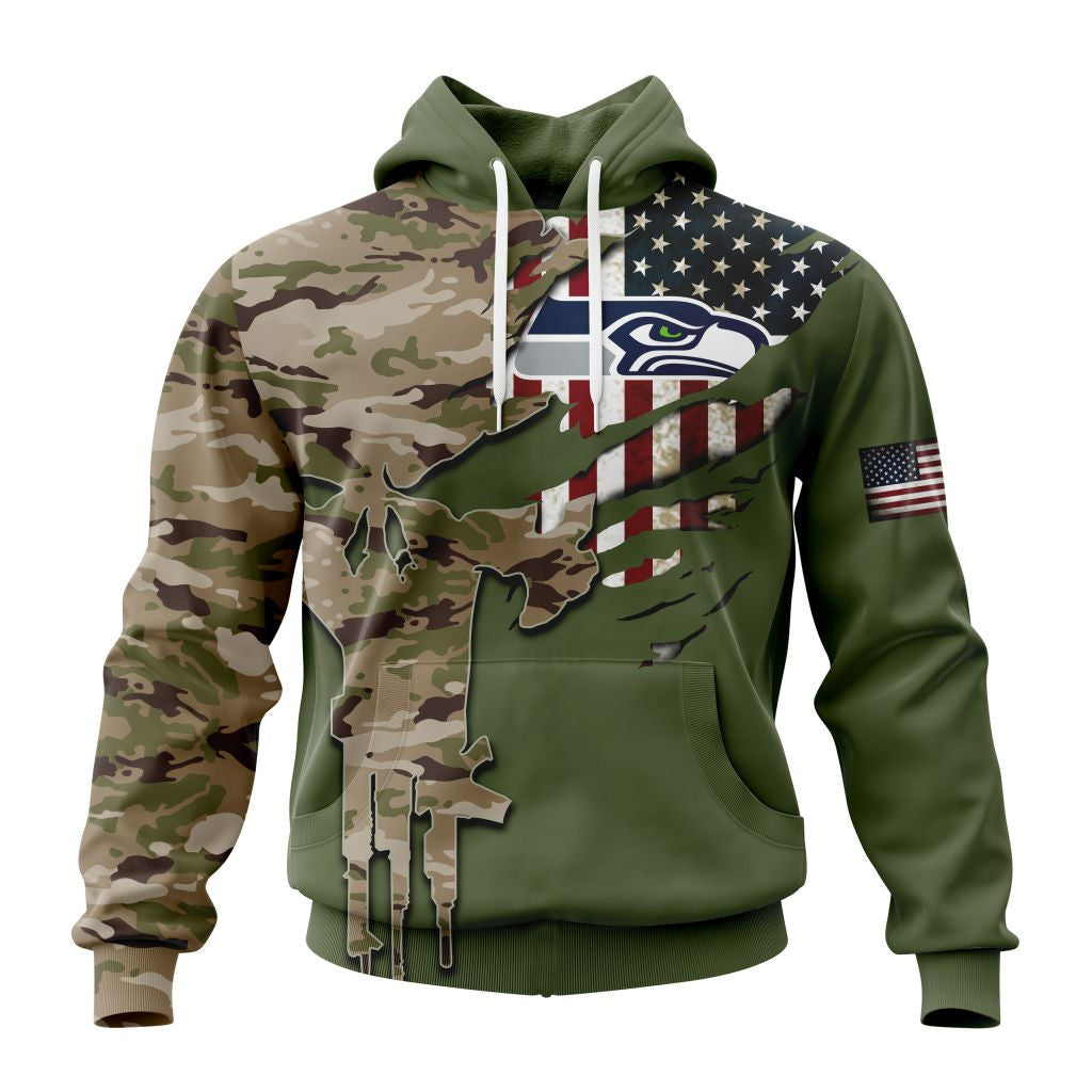 Seattle Seahawks | Special Camo Design For Veterans Day