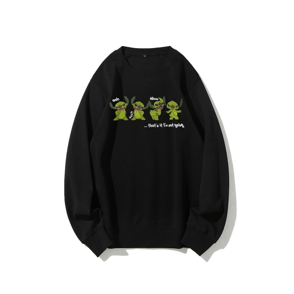 Casual Crewneck Sweatshirt Stitch