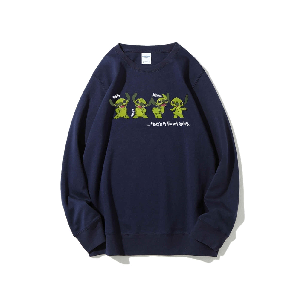 Casual Crewneck Sweatshirt Stitch