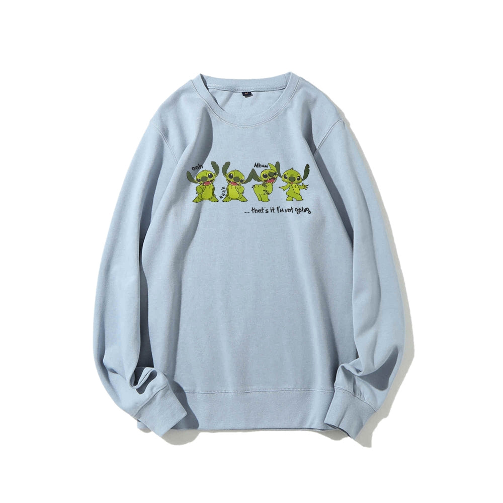 Casual Crewneck Sweatshirt Stitch