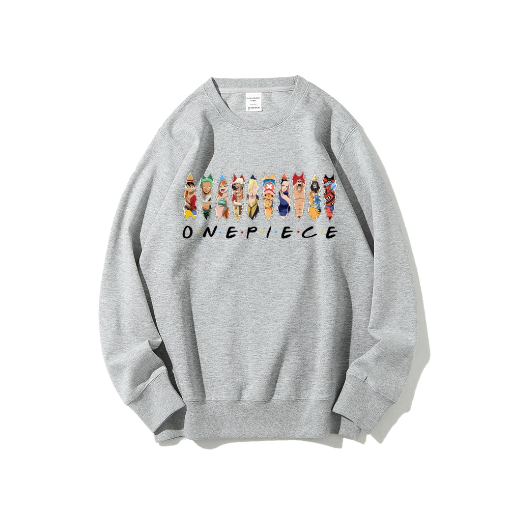 Casual Crewneck Sweatshirt One Piece