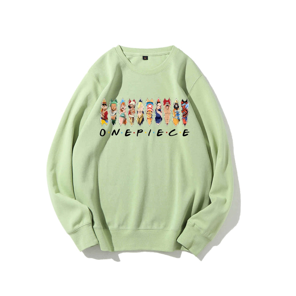 Casual Crewneck Sweatshirt One Piece