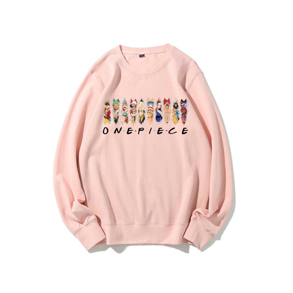 Casual Crewneck Sweatshirt One Piece
