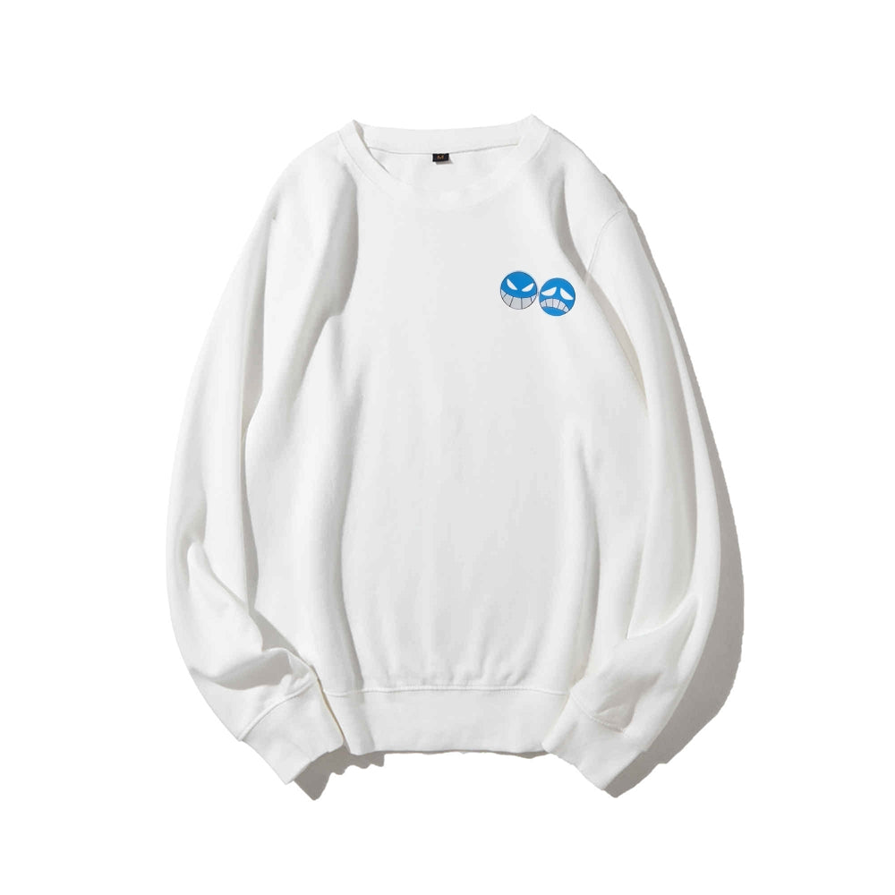 Casual Crewneck Sweatshirt One Piece