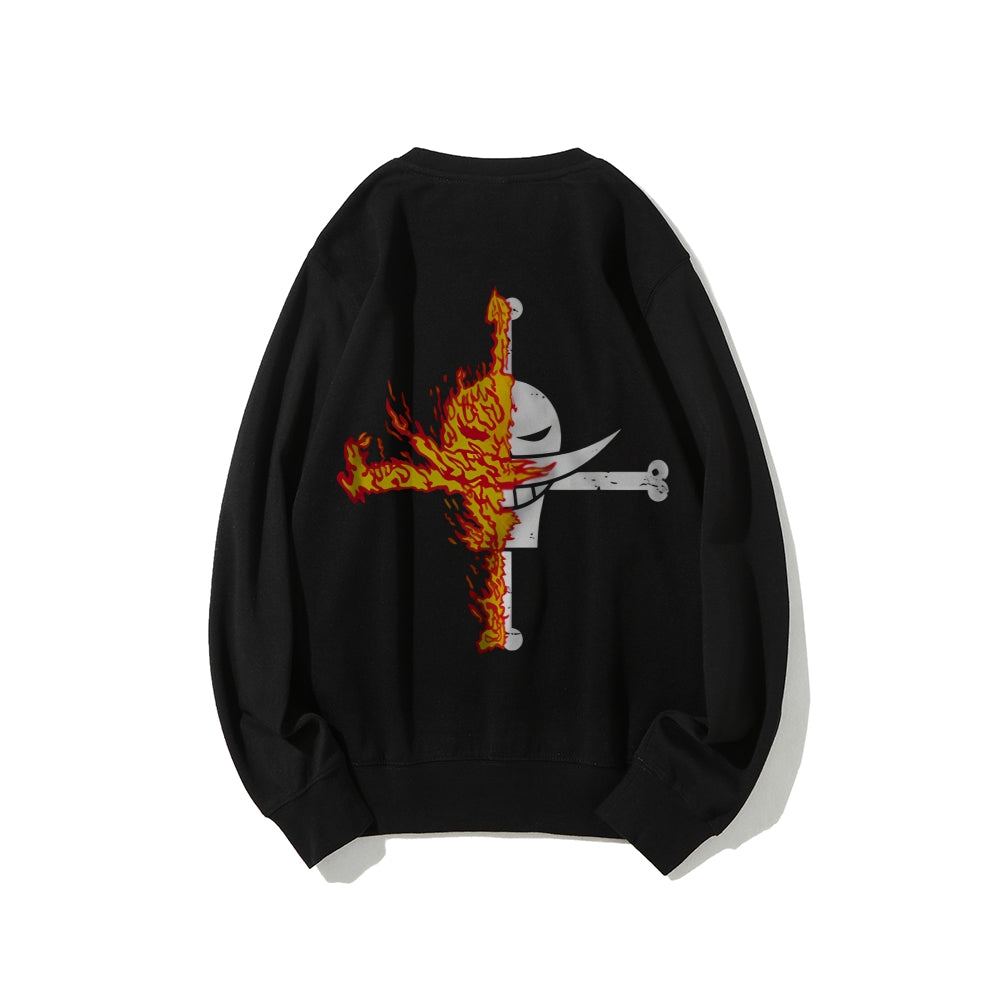 Casual Crewneck Sweatshirt One Piece