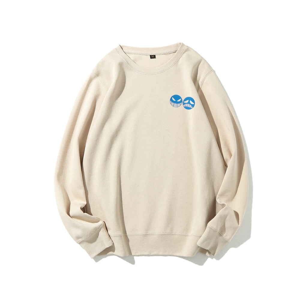 Casual Crewneck Sweatshirt One Piece