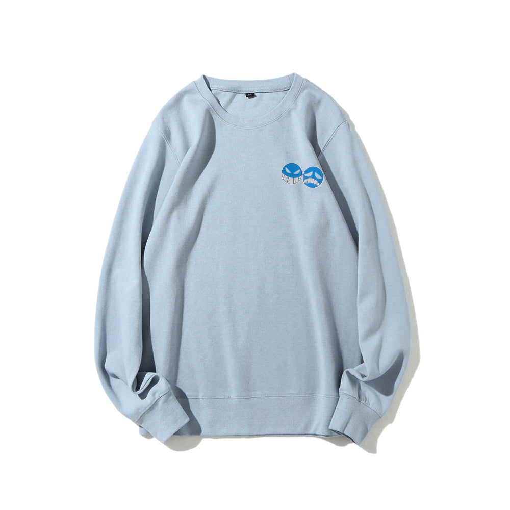 Casual Crewneck Sweatshirt One Piece