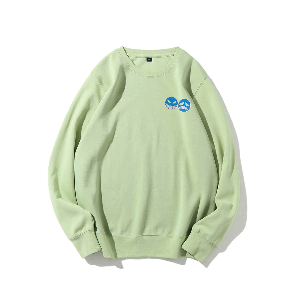 Casual Crewneck Sweatshirt One Piece