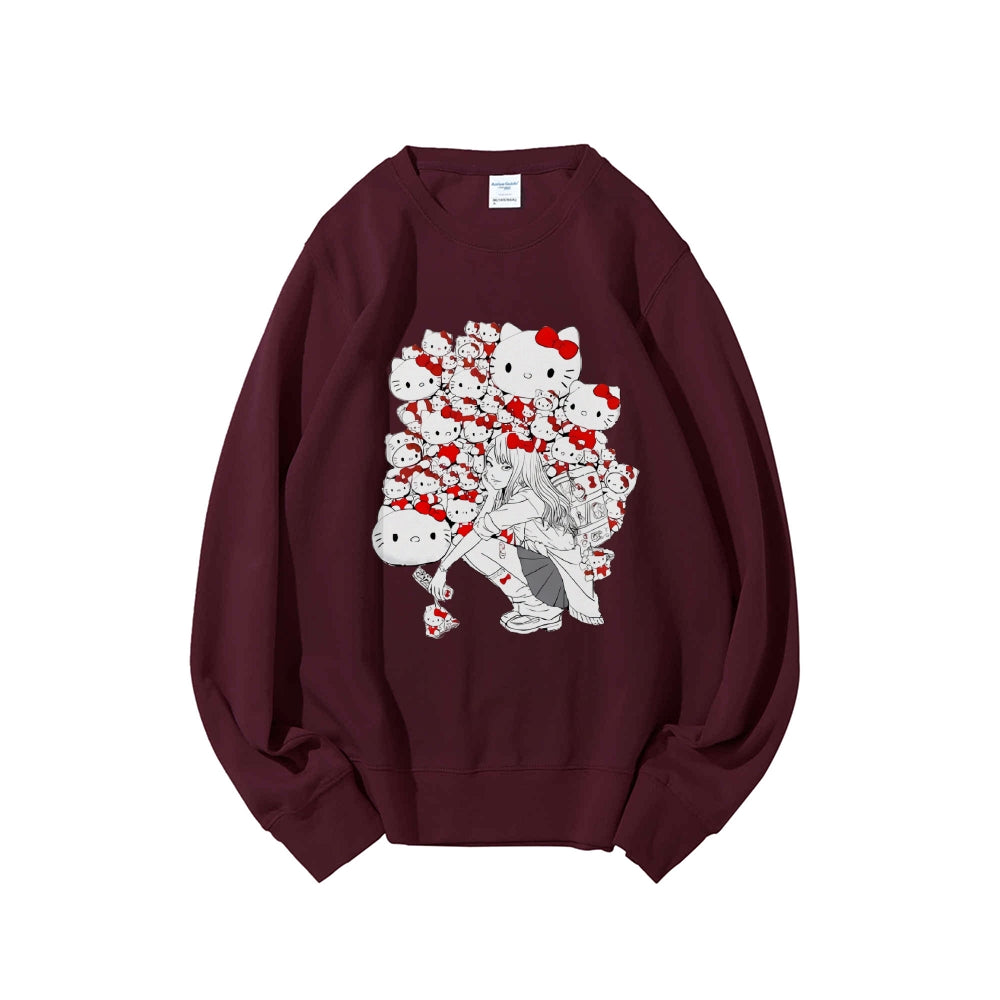 Casual Crewneck Sweatshirt 2506006512