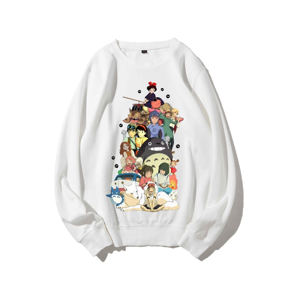 Casual Crewneck Sweatshirt Hayao Miyazaki Anime