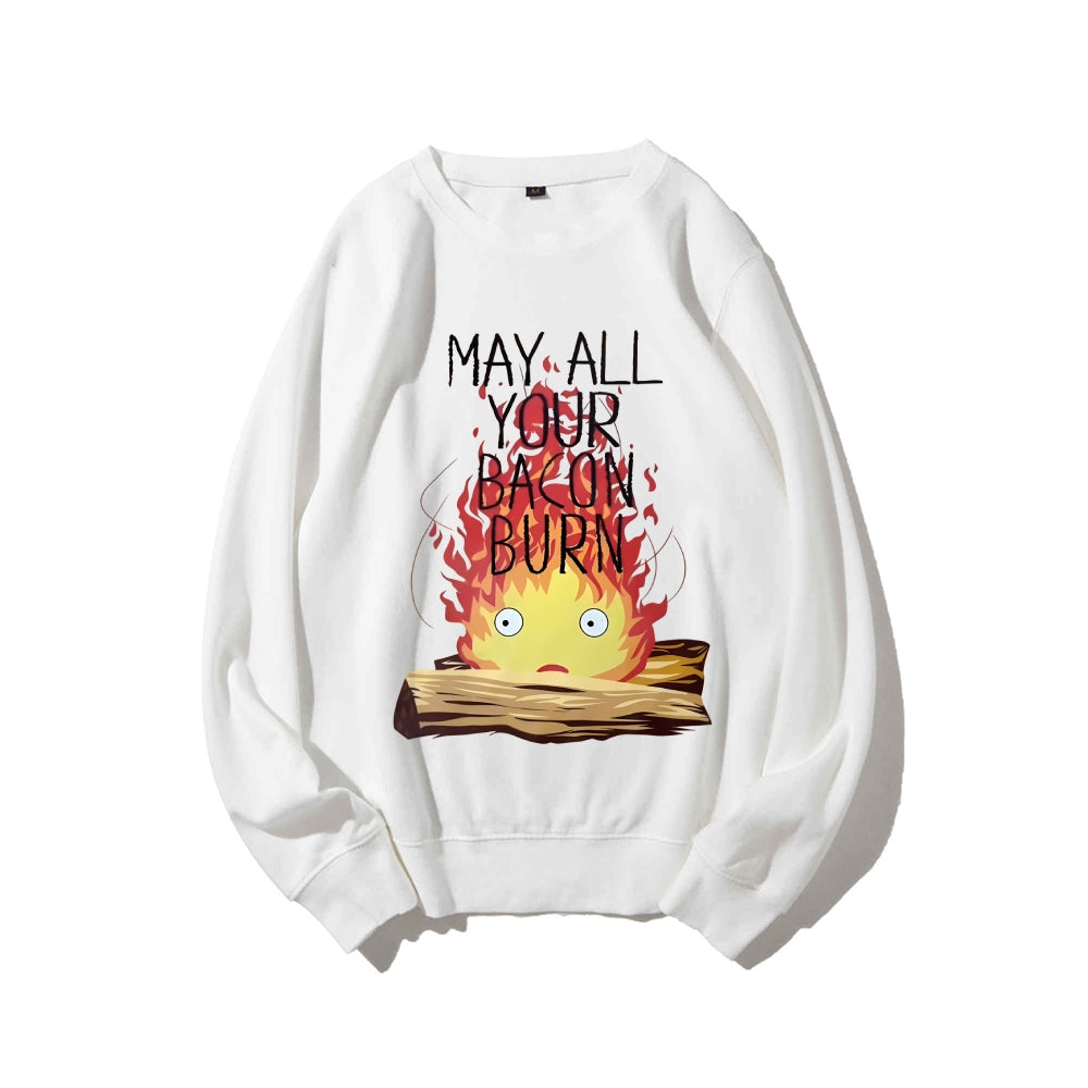 Casual Crewneck Sweatshirt Howl's Moving Castle