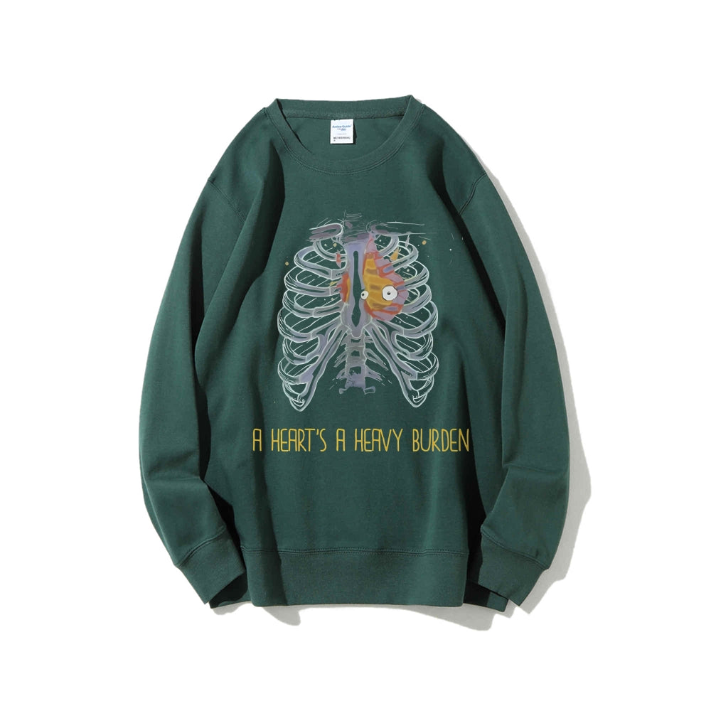 Casual Crewneck Sweatshirt Howl's Moving Castle