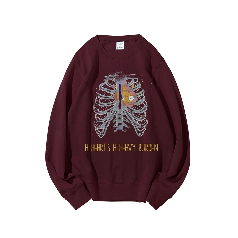 Casual Crewneck Sweatshirt Howl's Moving Castle