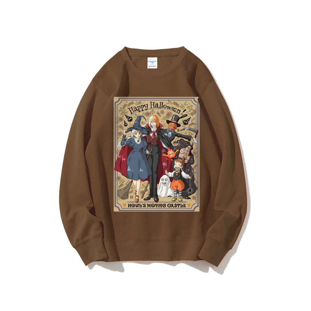 Casual Crewneck Sweatshirt Howl's Moving Castle