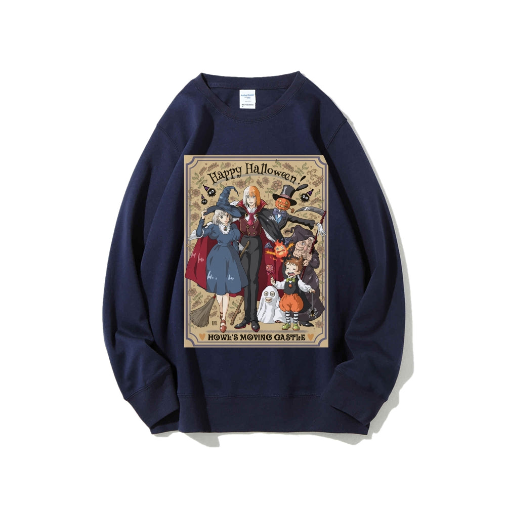 Casual Crewneck Sweatshirt Howl's Moving Castle