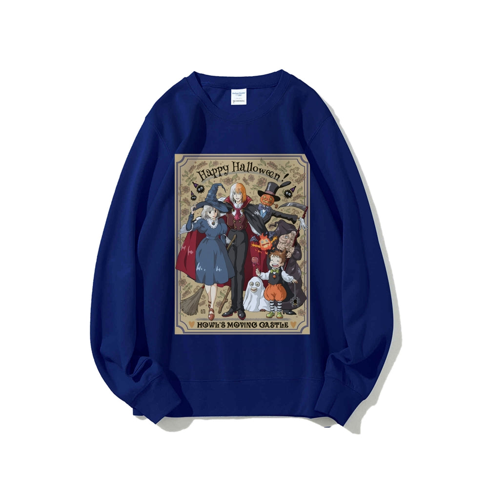 Casual Crewneck Sweatshirt Howl's Moving Castle