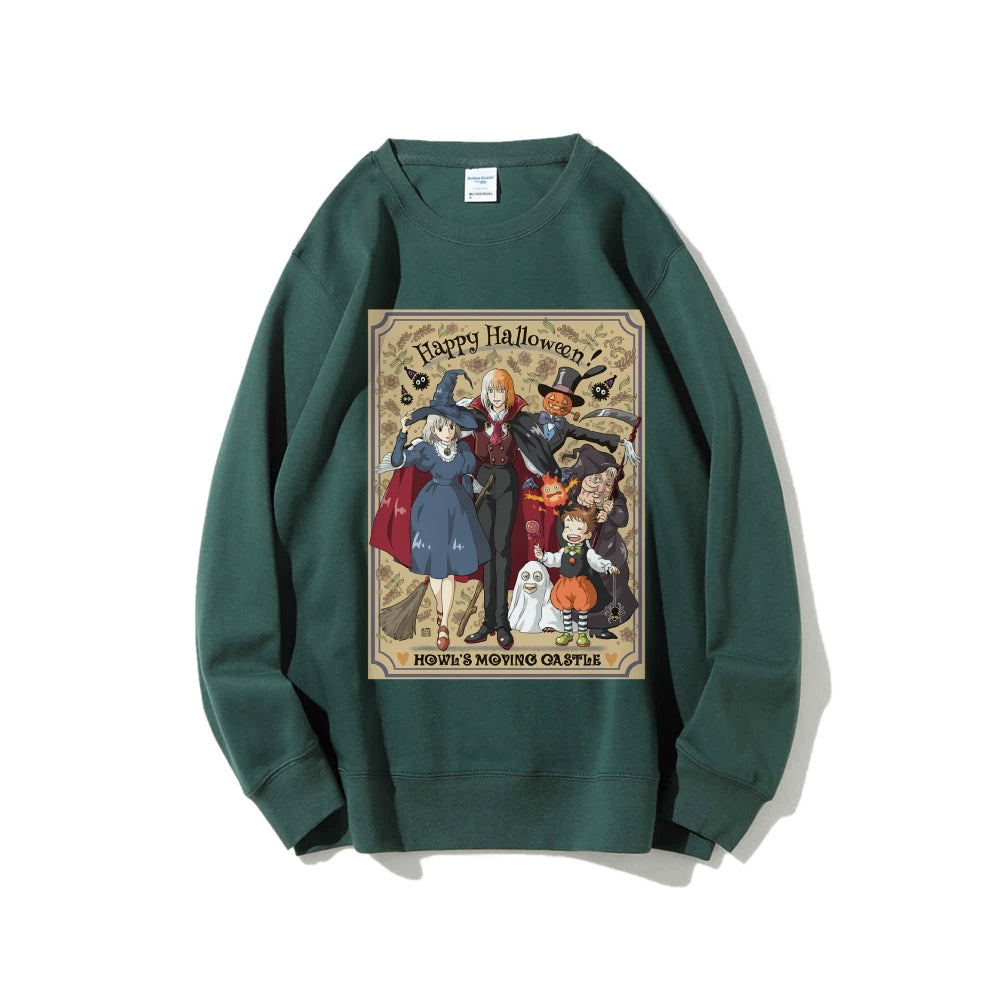 Casual Crewneck Sweatshirt Howl's Moving Castle