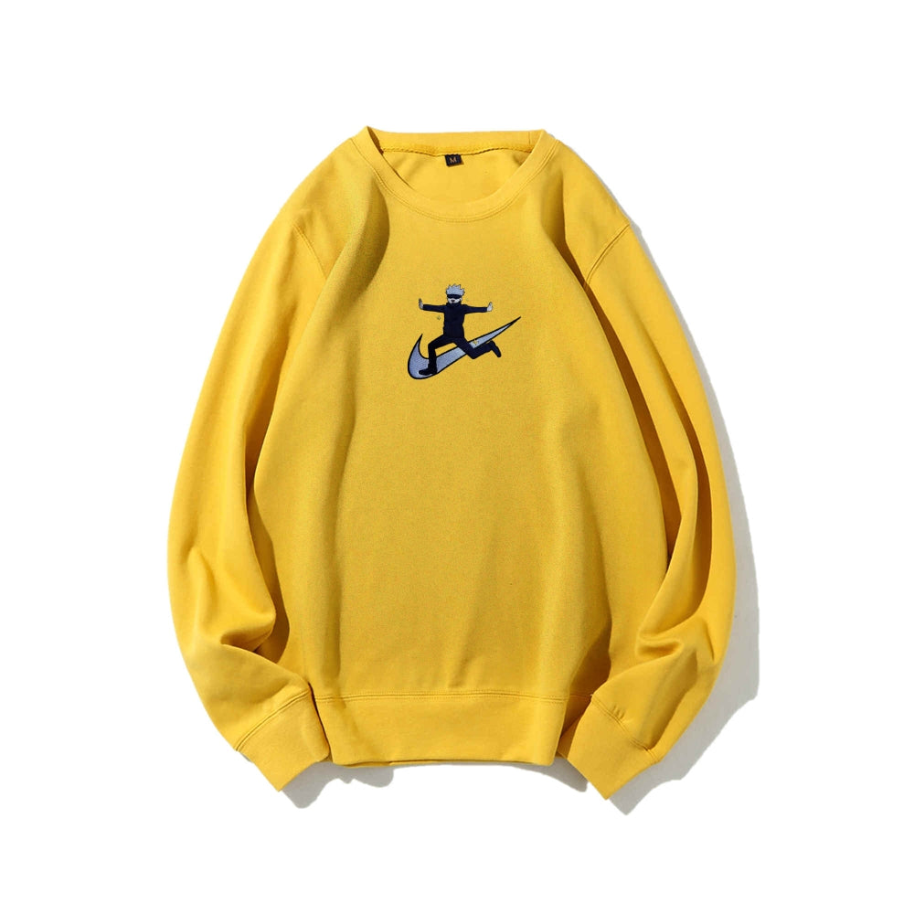 Jujutsu Kaisen pure cotton unisex anime embroidered sweatshirt
