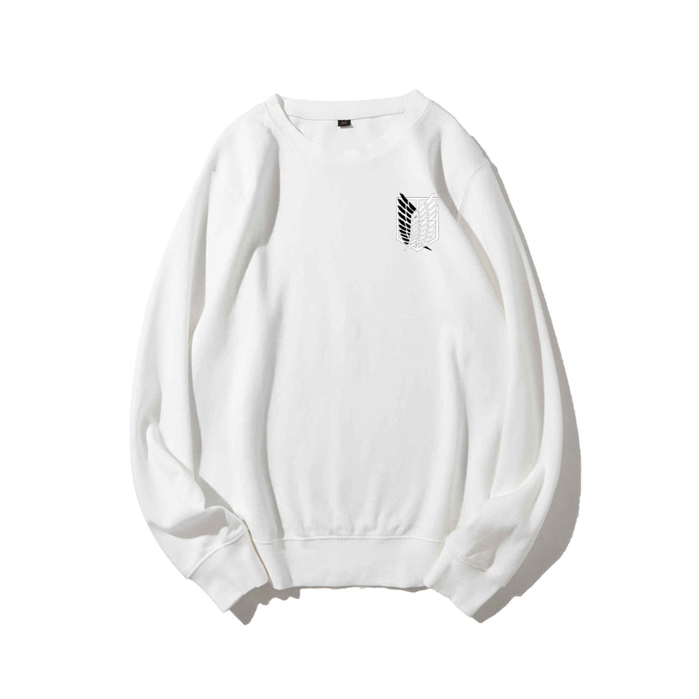 Attack on Titan Cotton Unisex Round Neck Anime Sweatshirt
