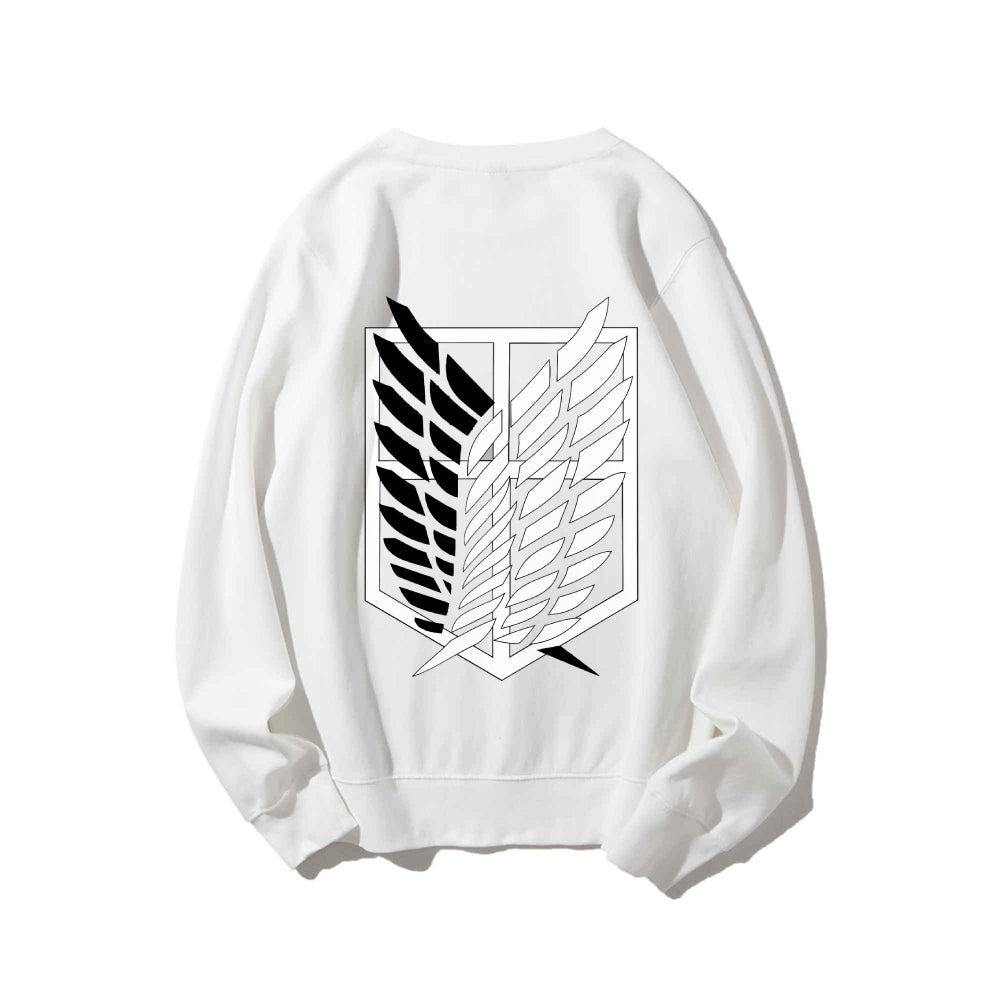 Attack on Titan Cotton Unisex Round Neck Anime Sweatshirt