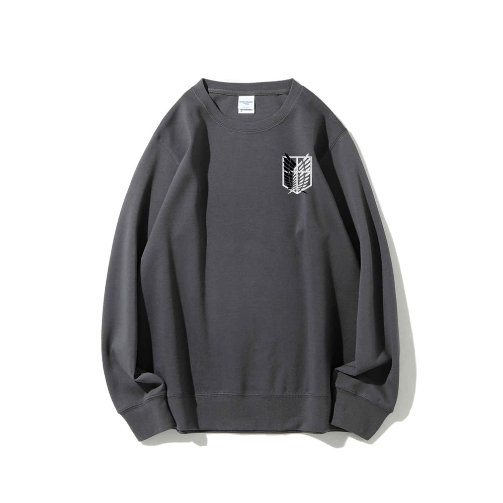 Attack on Titan Cotton Unisex Round Neck Anime Sweatshirt