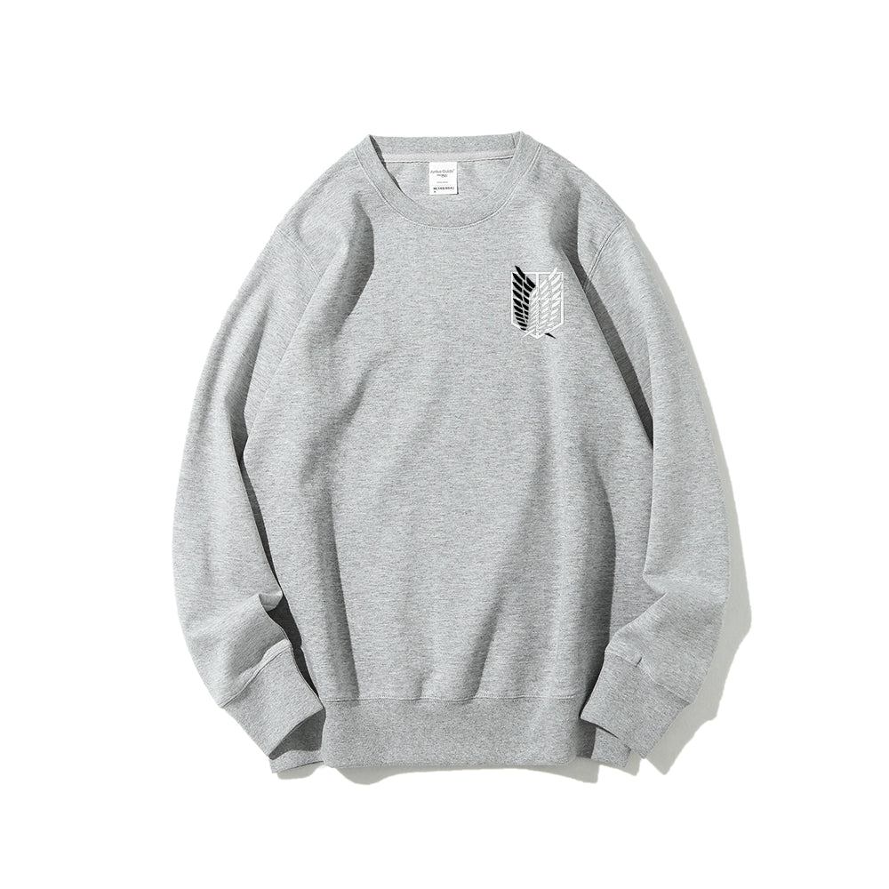 Attack on Titan Cotton Unisex Round Neck Anime Sweatshirt