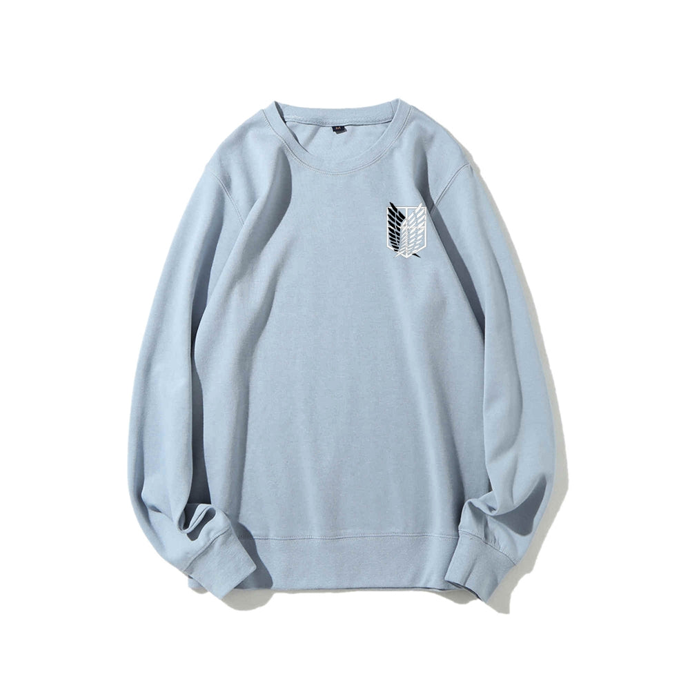 Attack on Titan Cotton Unisex Round Neck Anime Sweatshirt