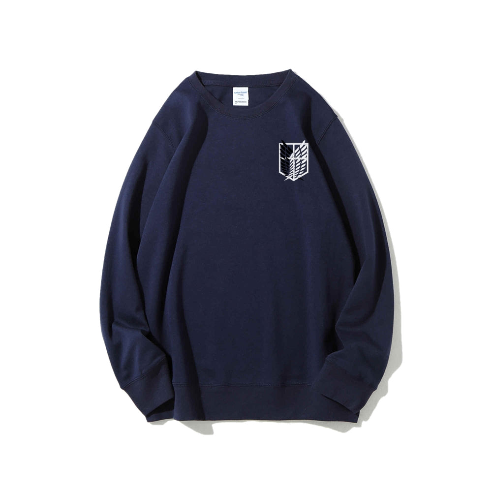 Attack on Titan Cotton Unisex Round Neck Anime Sweatshirt