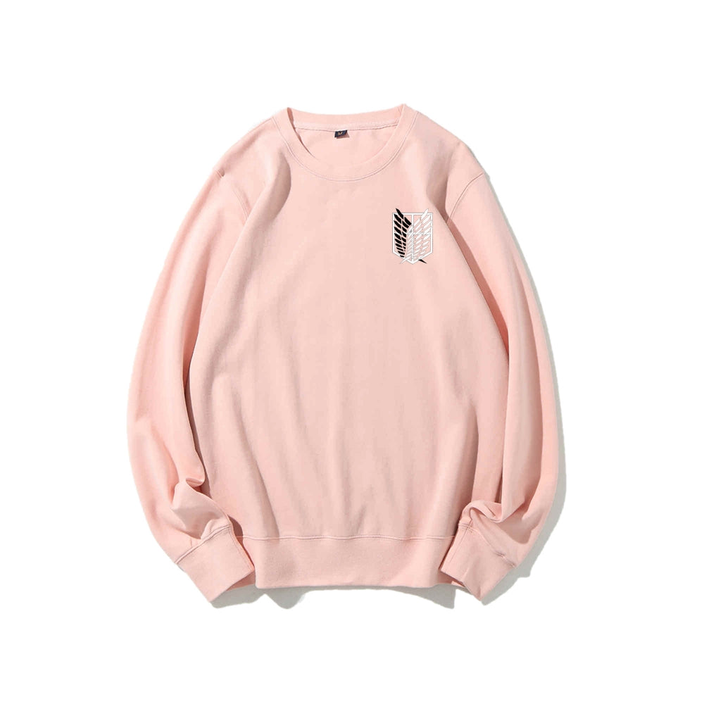Attack on Titan Cotton Unisex Round Neck Anime Sweatshirt
