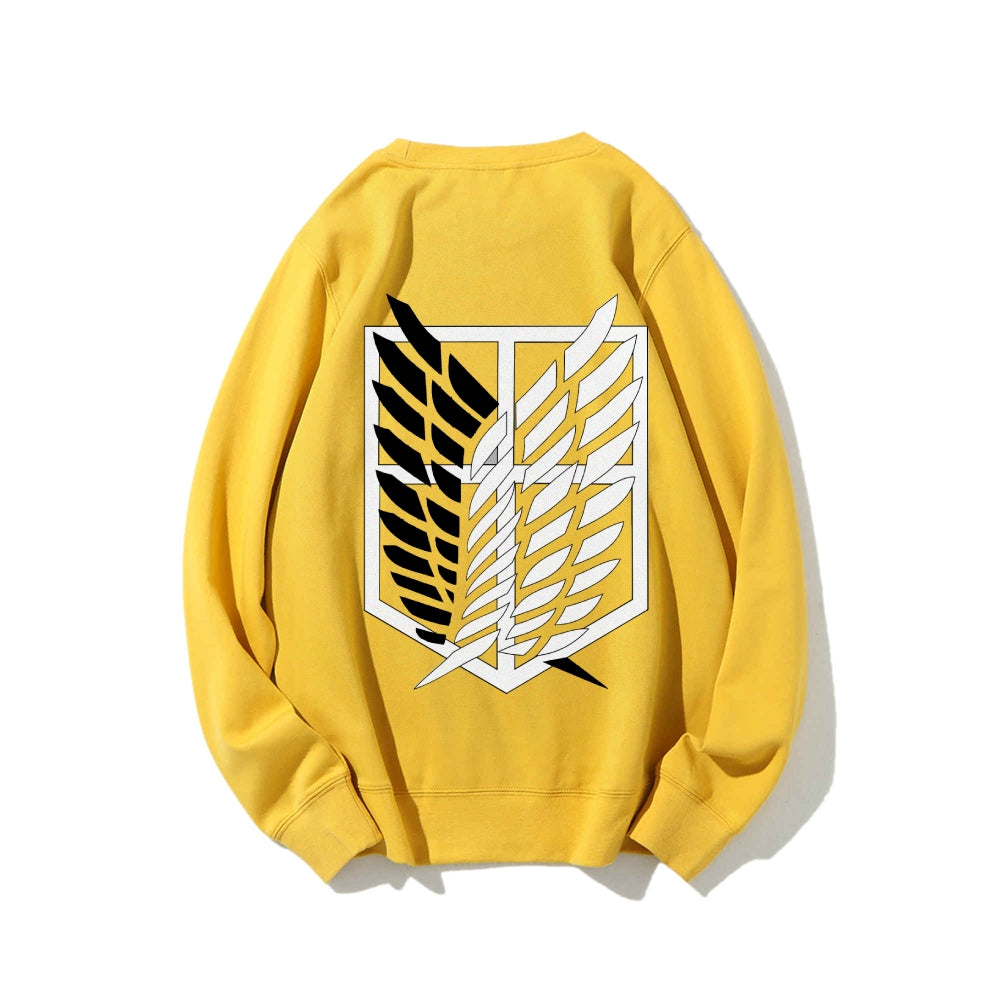 Attack on Titan Cotton Unisex Round Neck Anime Sweatshirt