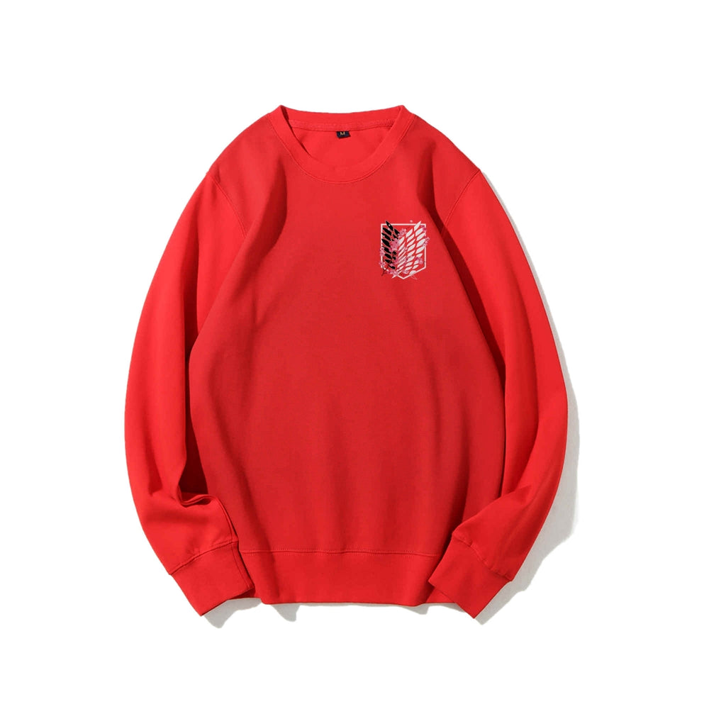 Attack on Titan Cotton Unisex Round Neck Anime Sweatshirt