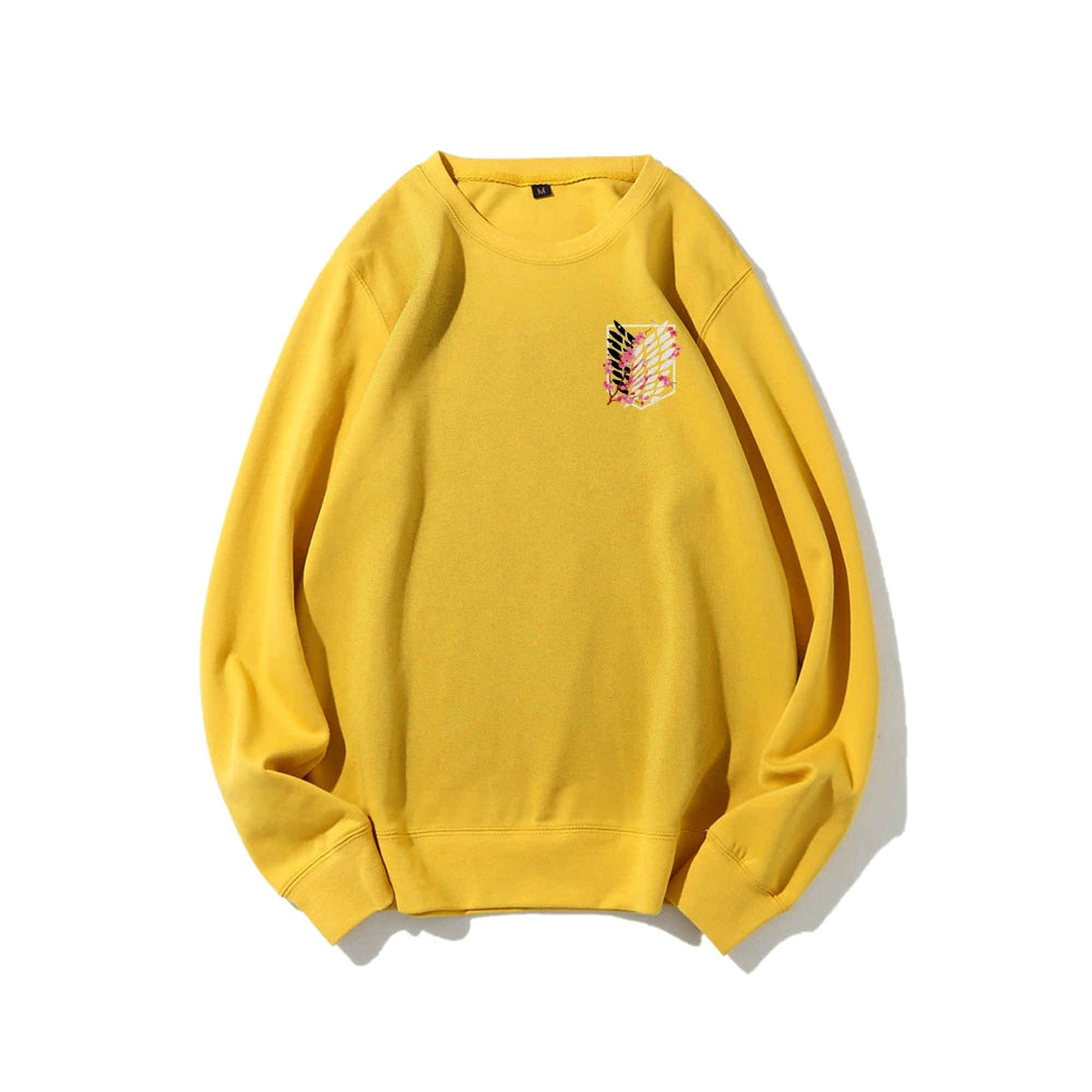 Attack on Titan Cotton Unisex Round Neck Anime Sweatshirt