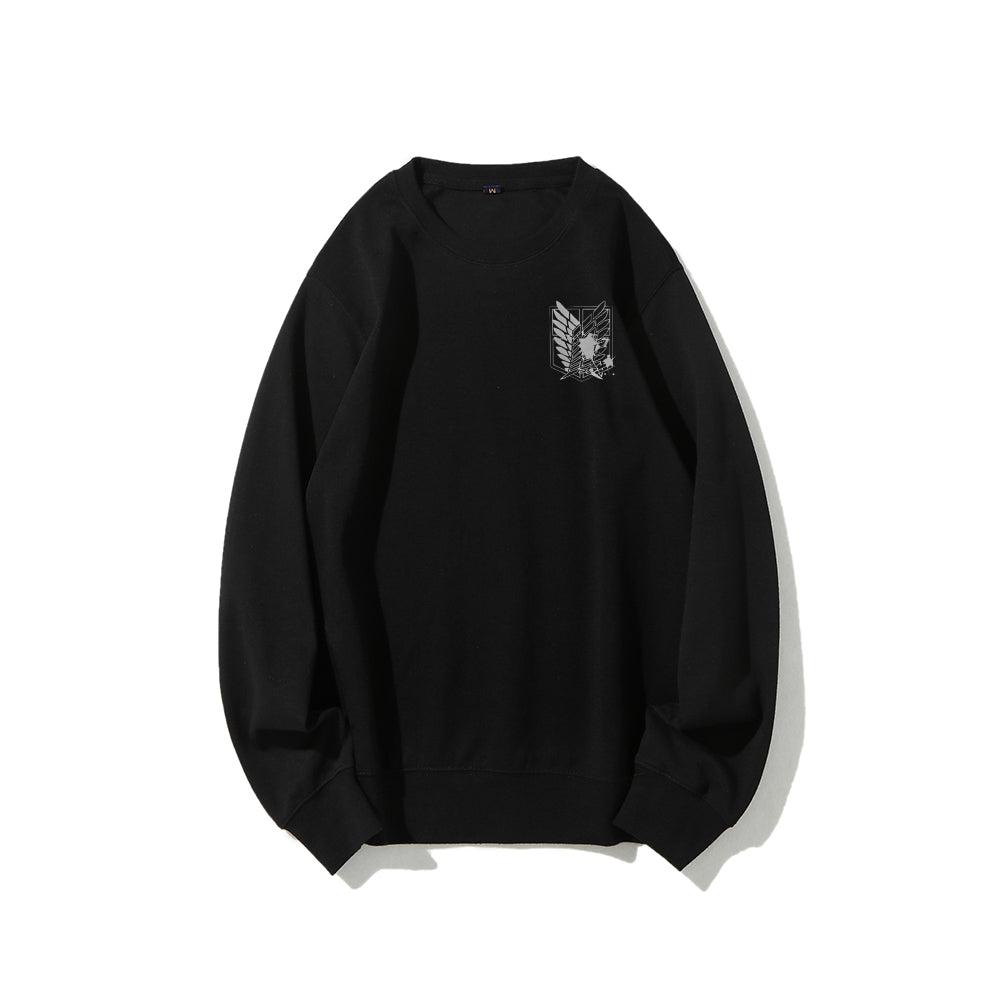 Attack on Titan Cotton Unisex Round Neck Anime Sweatshirt