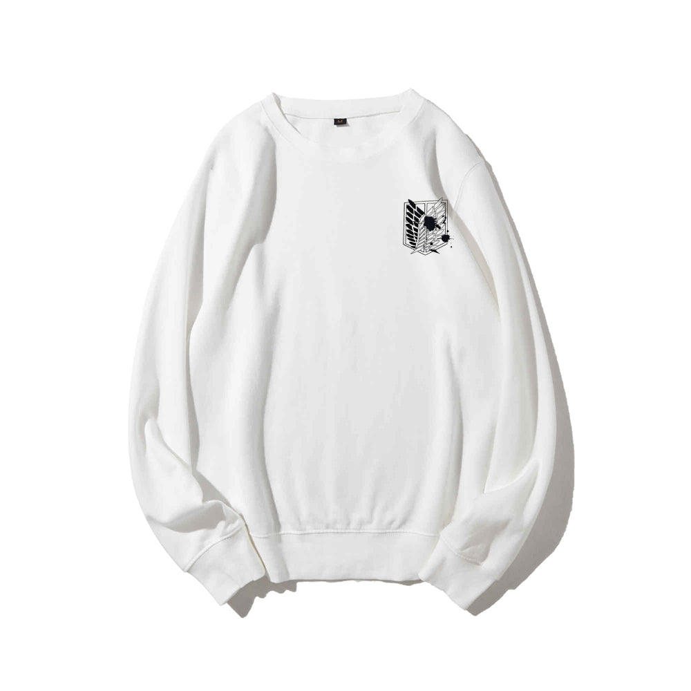 Attack on Titan Cotton Unisex Round Neck Anime Sweatshirt