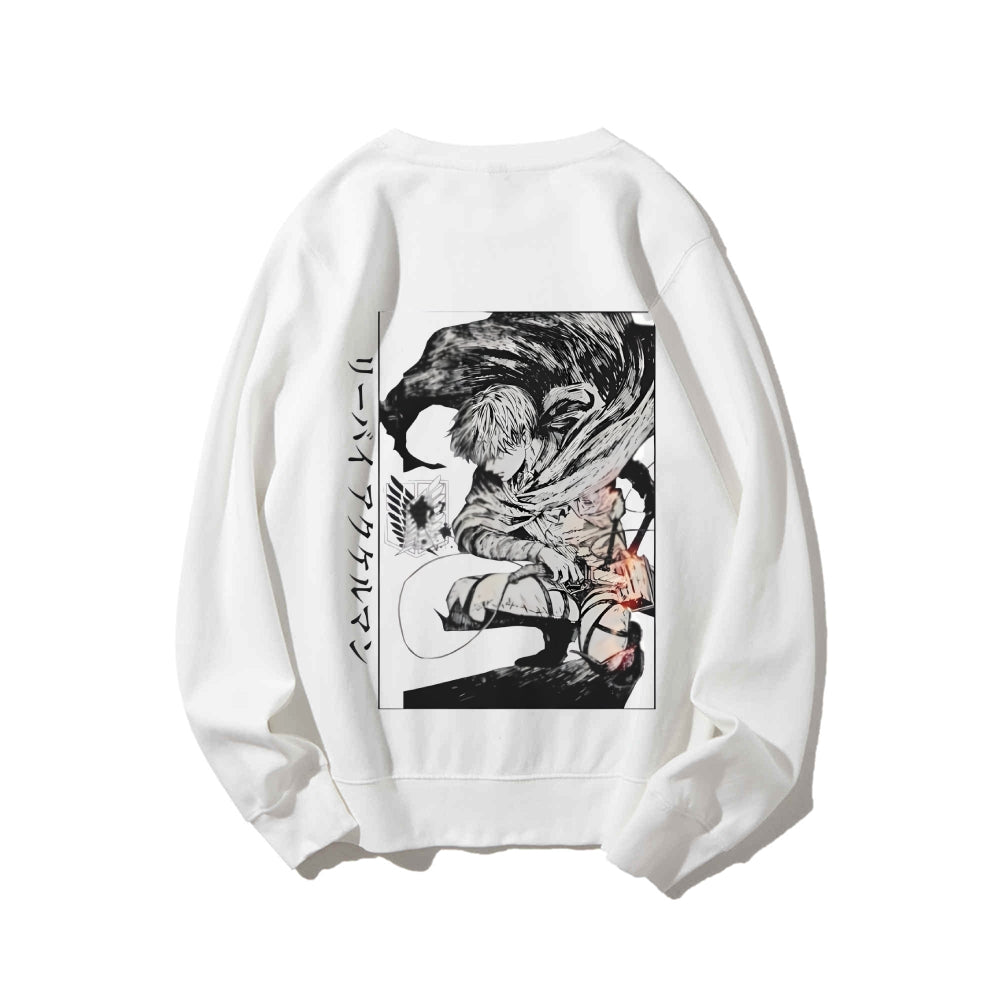 Attack on Titan Cotton Unisex Round Neck Anime Sweatshirt