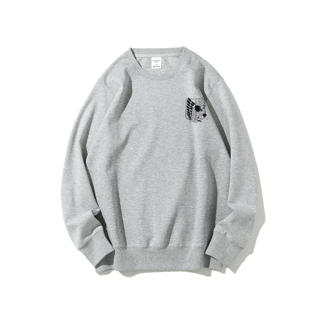 Attack on Titan Cotton Unisex Round Neck Anime Sweatshirt