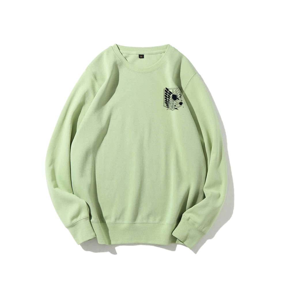 Attack on Titan Cotton Unisex Round Neck Anime Sweatshirt