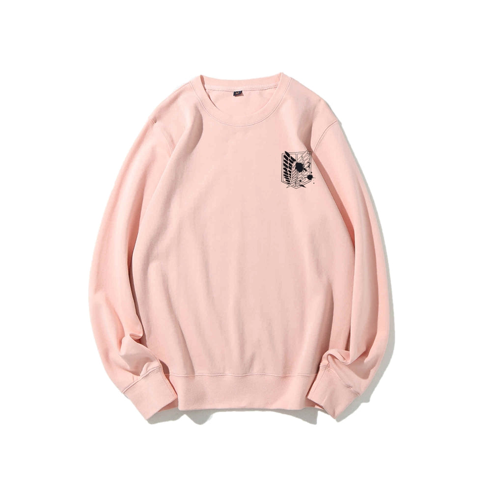Attack on Titan Cotton Unisex Round Neck Anime Sweatshirt