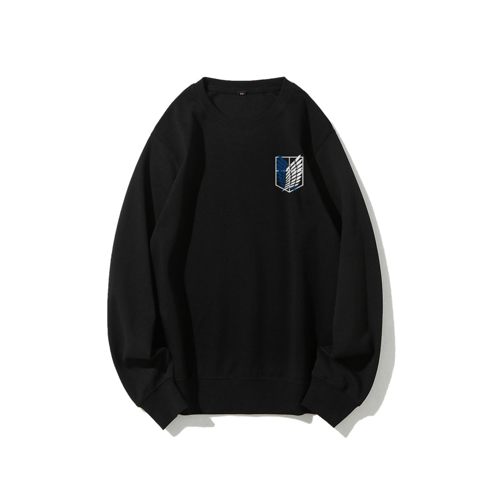Attack on Titan Cotton Unisex Round Neck Anime Sweatshirt