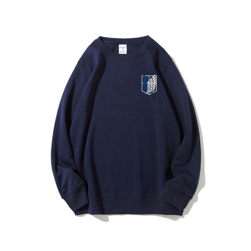 Attack on Titan Cotton Unisex Round Neck Anime Sweatshirt