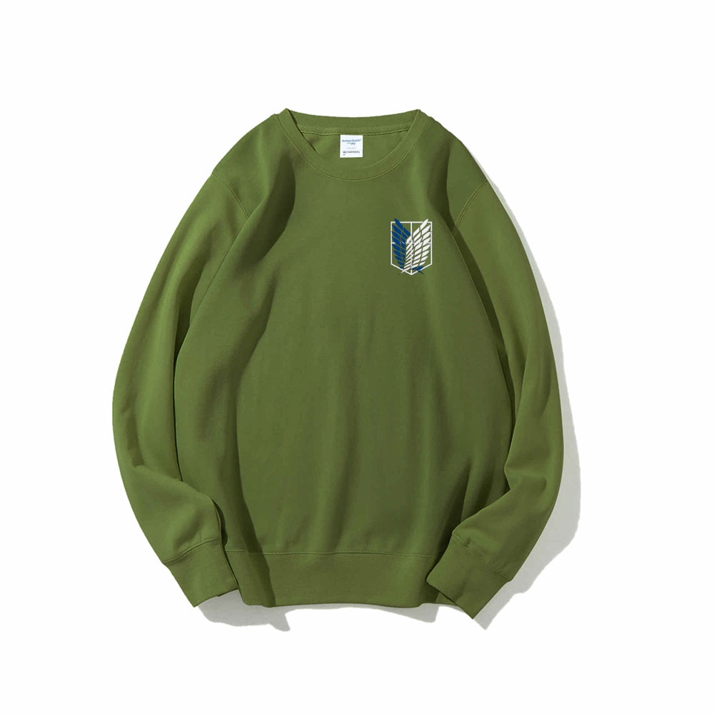 Attack on Titan Cotton Unisex Round Neck Anime Sweatshirt